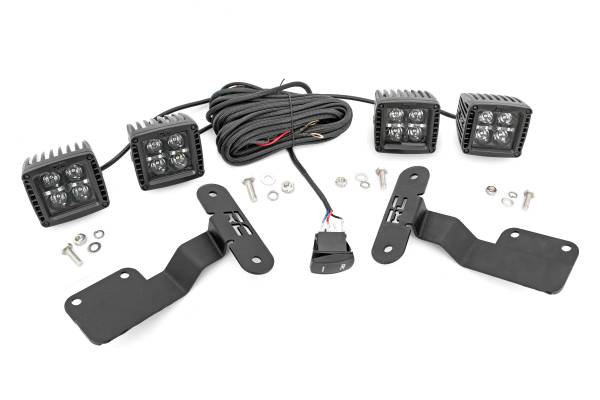 Rough Country - Subaru 2-inch LED Lower Windshield Ditch Kit 14-18 Forester Cool White DRL Rough Country