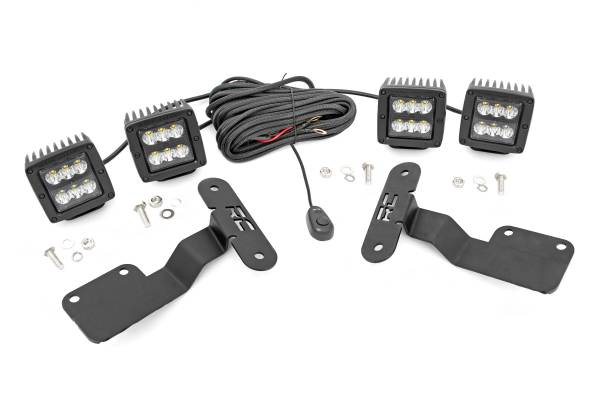 Rough Country - Subaru 2-inch LED Lower Windshield Ditch Kit 14-18 Forester Spot Beam Rough Country