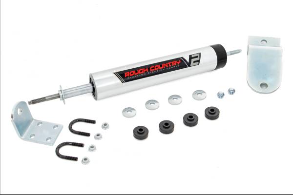 Rough Country - V2 Steering Stabilizer 94-01 Dodge 1500/94-02 2500 2WD Rough Country