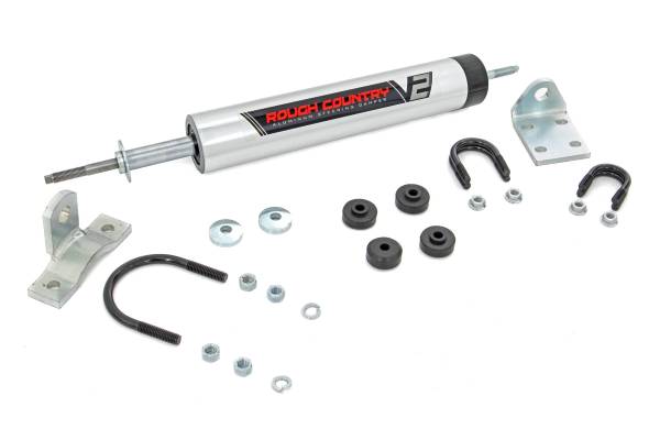 Rough Country - V2 Steering Stabilizer 76-86 Jeep CJ 7 4WD Rough Country