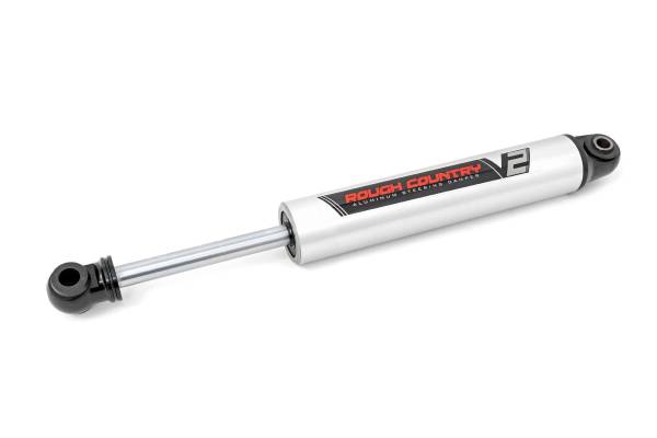 Rough Country - V2 Steering Stabilizer 20-22 Jeep Gladiator JT/18-22 Wrangler JL Rough Country