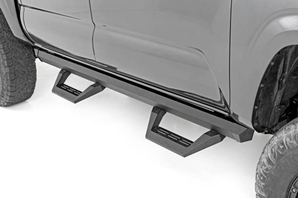 Rough Country - SRX2 Adjustable Aluminum Step Double Cab 05-22 Toyota Tacoma 2WD/4WD Rough Country