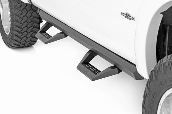 Rough Country - SRX2 Adjustable Aluminum Step Crew Cab 15-22 Ford F-150/17-22 Super Duty Rough Country