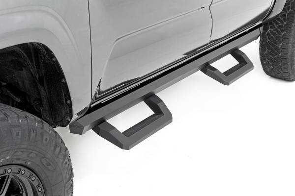 Rough Country - SR2 Adjustable Aluminum Steps Double Cab 05-22 Toyota Tacoma Rough Country