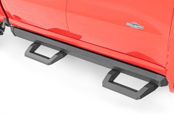 Rough Country - SR2 Adjustable Aluminum Steps Crew Cab 19-22 Chevy/GMC 1500/2500HD Rough Country