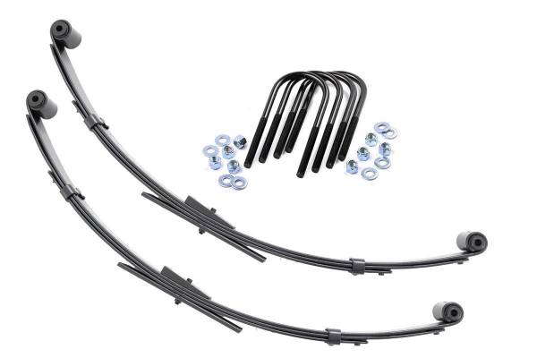 Rough Country - Rear Leaf Springs 2.5 Inch Lift Pair 87-95 Jeep Wrangler YJ 4WD Rough Country