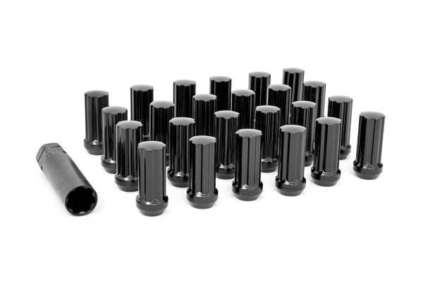 Rough Country - M12 x 1.5 Lug Nut Set of 24 Black Rough Country