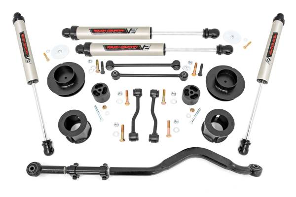 Rough Country - 3.5 Inch Lift Kit Spacers with V2 Shocks 20-22 Jeep Gladiator JT 4WD Rough Country