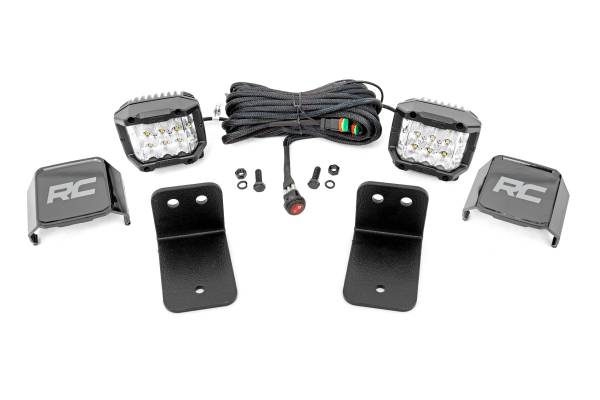 Rough Country - Rear Facing LED Kit 3-Inch Osram Wide Angle 2020 Intimidator GC1K Rough Country