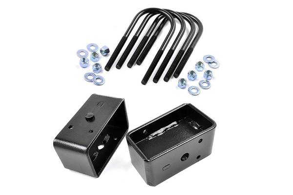 Rough Country - 3 Inch Block And U-Bolt Kit 99-10 Ford Super Duty 2WD/4WD Rough Country