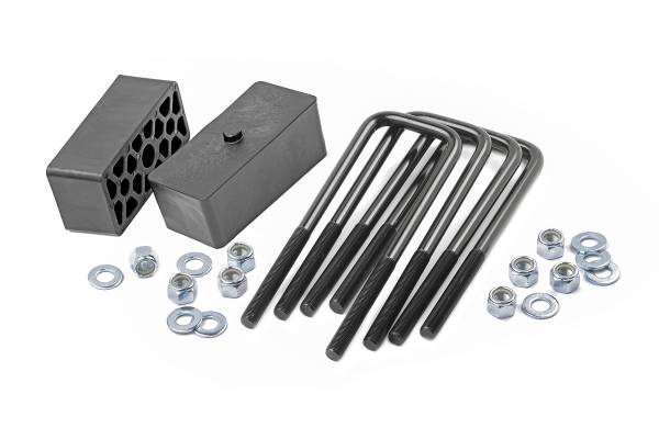 Rough Country - 2 Inch Block and U-Bolt Kit 05-22 Toyota Tacoma 2WD/4WD Rough Country
