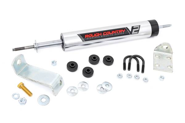 Rough Country - V2 Steering Stabilizer Chevy C10/K10 Truck 2WD (69-87) Rough Country