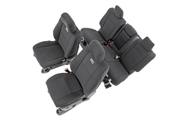 Rough Country - Seat Covers Front Row and Rear Row Bench Jeep Grand Cherokee WK2 2WD/4WD (11-22) Rough Country