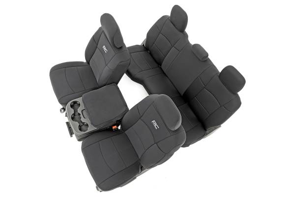 Rough Country - Seat Covers Bucket Seats Front Row and Rear Row Ram 2500 2WD/4WD (19-23) Rough Country