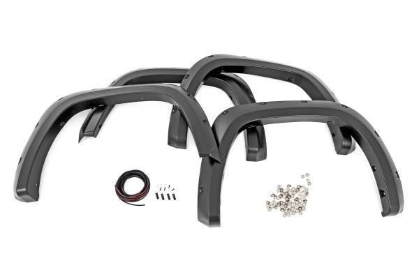 Rough Country - Traditional Pocket Fender Flares Flat Black Toyota Tundra 2WD/4WD (22-23) Rough Country