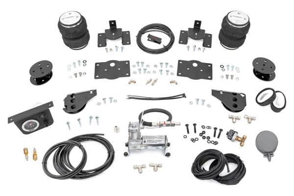 Rough Country - Air Spring Kit w/compressor 4 Inch Lift Kit Ram 1500 09-23 and Classic Rough Country