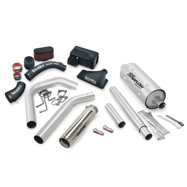 Banks Power - Stinger Bundle Power System W/Single Exit Exhaust Black Tip 02 Dodge 5.9L Standard Cab 235hp Banks Power