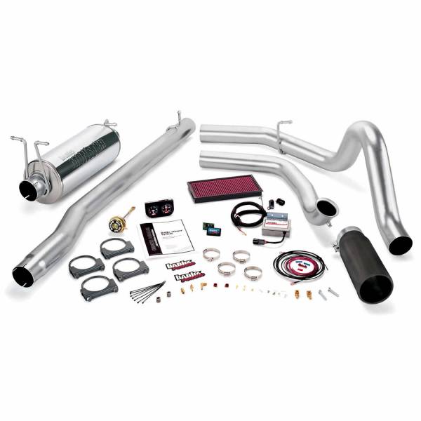 Banks Power - Stinger Bundle Power System W/Single Exit Exhaust Black Tip 99 Ford 7.3L F250/F350 Manual Transmission Banks Power