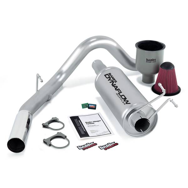 Banks Power - Stinger Bundle Power System W/AutoMind chip Single Exit Exhaust Chrome Tip 99-04 Ford 6.8L Extended/Crew Cab Banks Power