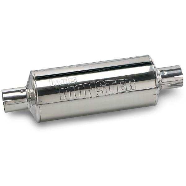 Banks Power - Stainless Steel Exhaust Muffler 3 Inch Inlet and Outlet Chevy Ford Nissan Gas Truck Banks Power