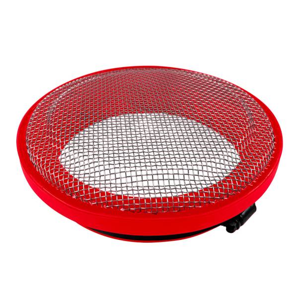 S&B - Turbo Screen 6.0 Inch Red Stainless Steel Mesh W/Stainless Steel Clamp S&B