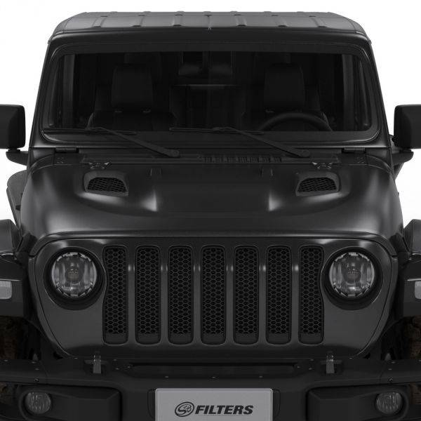 S&B - Jeep Air Hood Scoops for 18-22 Wrangler JL Rubicon 2.0L, 3.6L, 20-22 Jeep Gladiator 3.6L Scoops Only Kit S&B