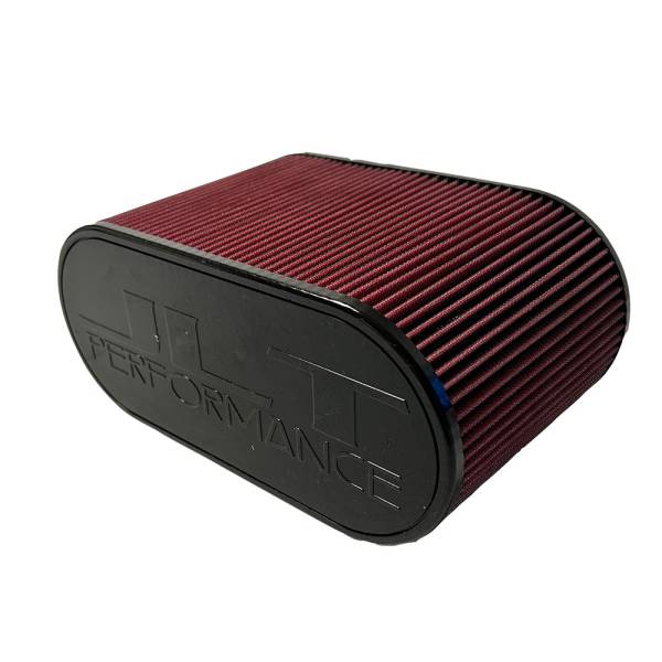 S&B - S & B Air Filter 4x12 Inch Oval with Hole Red Oil