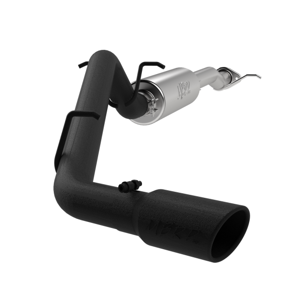 MBRP - 3 Inch Cat Back Exhaust System Single Side Black Coated For 17-22 Colorado/Canyon 2.5L/3.6L MBRP