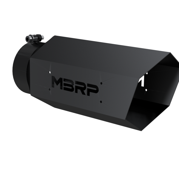 MBRP - Universal 4 Inch Hexagon Shaped 16 Inch Assembled MBRP Armor BLK Exhaust Tip MBRP