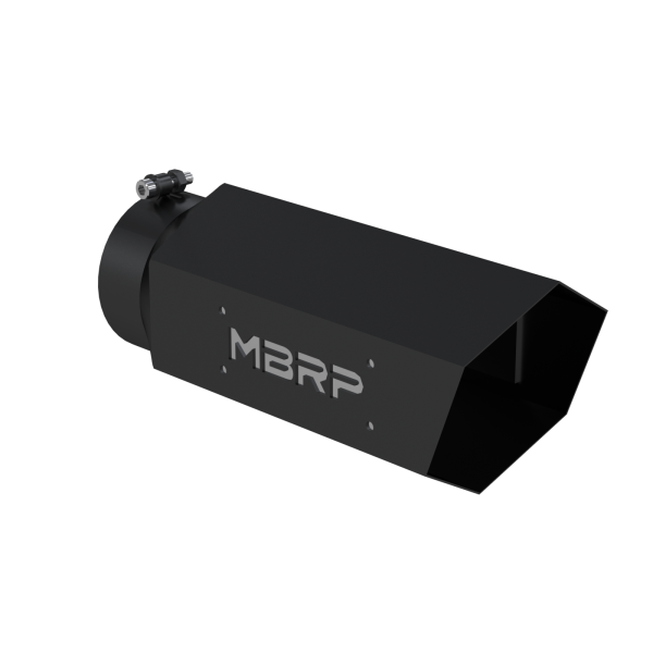 MBRP - Universal 6 Inch Hexagon Shaped Armor BLK MBRP Exhaust Tip MBRP