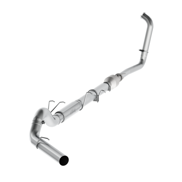 MBRP - 5 Inch Turbo Back Stock Cat Single Side Exit Aluminized Steel For 03-07 Ford F-250/350 6.0L, Extended Cab/Crew Cab MBRP