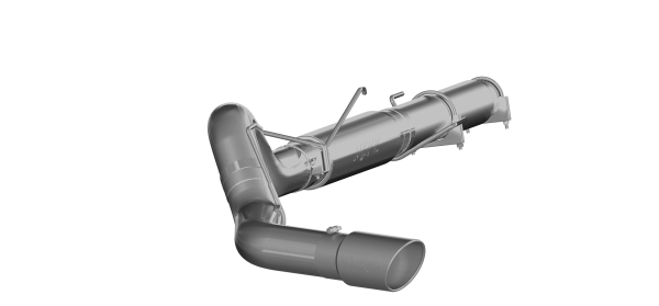 MBRP - 5 Inch Cat Back Exhaust System Single Side Exit Aluminized Steel For 04-07 Dodge Ram 2500/3500 MBRP