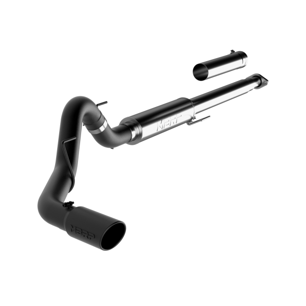 MBRP - 4 Inch Cat Back Exhaust System For 15-20 Ford F-150 2.7L/3.5L EcoBoost Single Black Finish MBRP