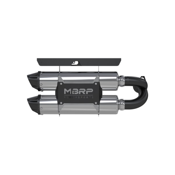 MBRP - Stacked Dual Slip On Exhaust Pipe Performance Series For 14 Polaris RZR XP 1000 MBRP