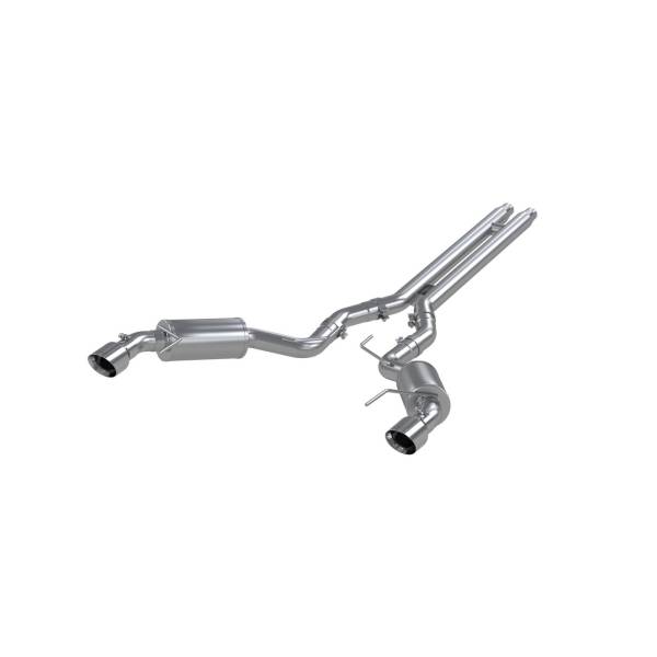 MBRP - 3 Inch Cat Back Exhaust System For 15-17 Ford Mustang GT 5.0 Coupe Dual Split Rear Street Version 4.5 Inch Tips Aluminized Steel MBRP