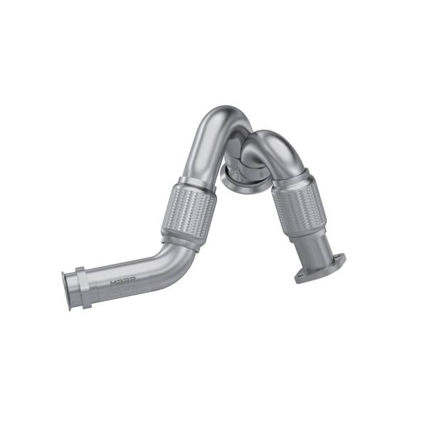 MBRP - Turbo Exhaust Up-Pipe Dual For 03-07 Ford 6.0L Powerstroke Aluminized Steel Carb EO Num. D-763-3 For 03-07 Ford 6.0L Powerstroke MBRP
