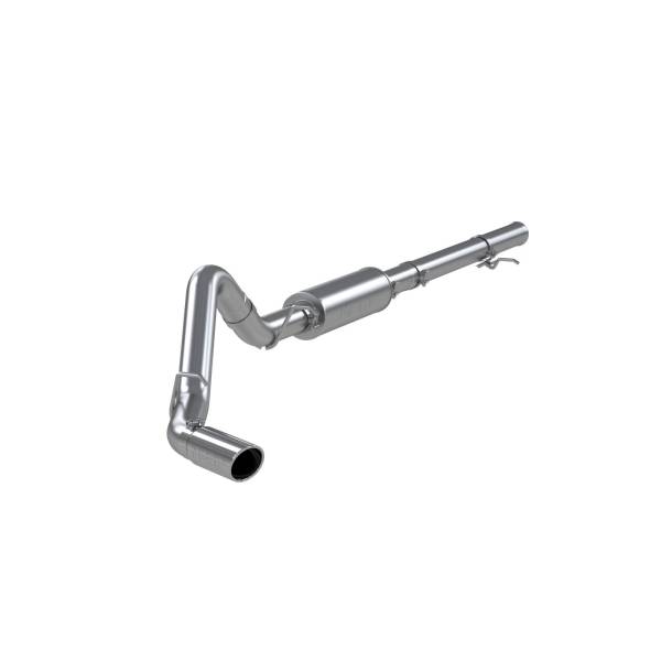 MBRP - 3 1/2 Inch Cat Back Exhaust System Single Side Exit For 14-18 Silverado/Sierra 1500 6.2L V8 1 Piece Driveshaft Only T409 Stainless Steel MBRP