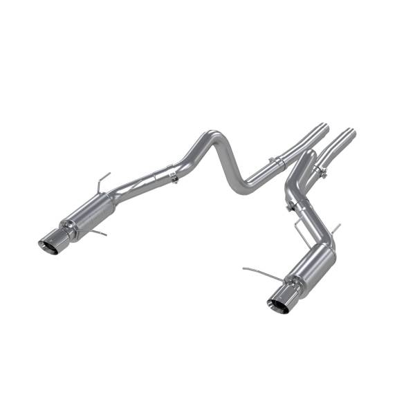 MBRP - 3in Cat Back Exhaust System Dual Split Rear Race Version Aluminized Steel For 11-14 Ford Mustang GT 5.0L 11-12 Ford Shelby GT500 MBRP