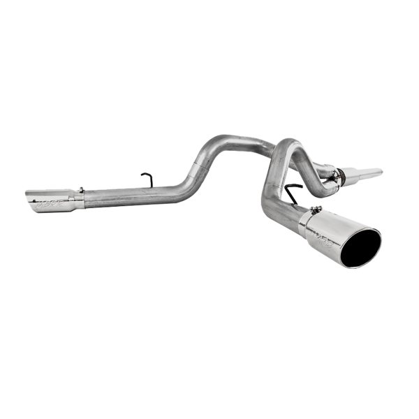 MBRP - Cat Back Exhaust System 4 Inch Dual Split Side Aluminized Steel For 99-04 Ford F-250/350 V-10 MBRP