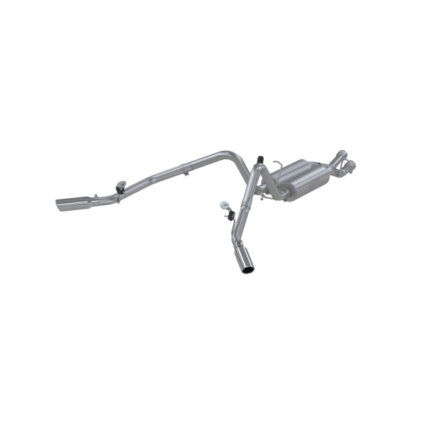 MBRP - Silverado/Sierra Cat Back Exhaust System Dual Split Side Armor Plus, Chevrolet/GMC 2500 HD 6.0L EC-SB and 2007 2500HD Classic 6.0L EC-SB MBRP