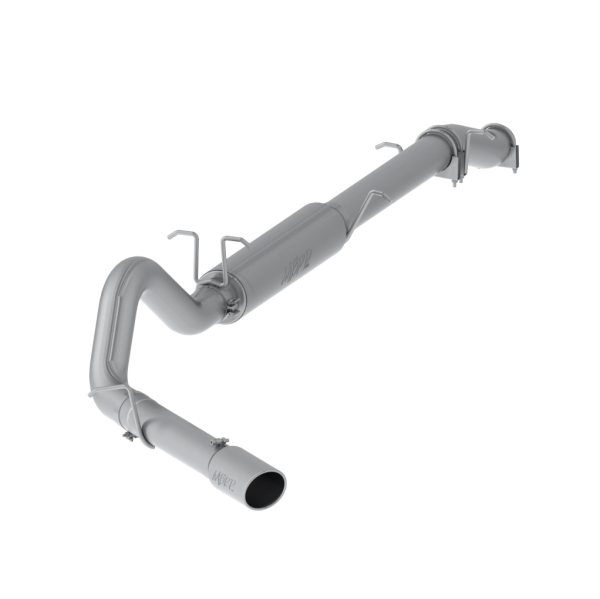 MBRP - 4 Inch Cat Back Exhaust System Single Side Stock Cat Exit T409 Stainless Steel For 03-07 Ford F-250/350 6.0L Extended Cab/Crew Cab MBRP