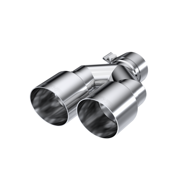 MBRP - T304 Stainless Steel Tip 2.5 Inch ID Dual 3.5 Inch OD Out 9.5 Inch Length Single Wall MBRP