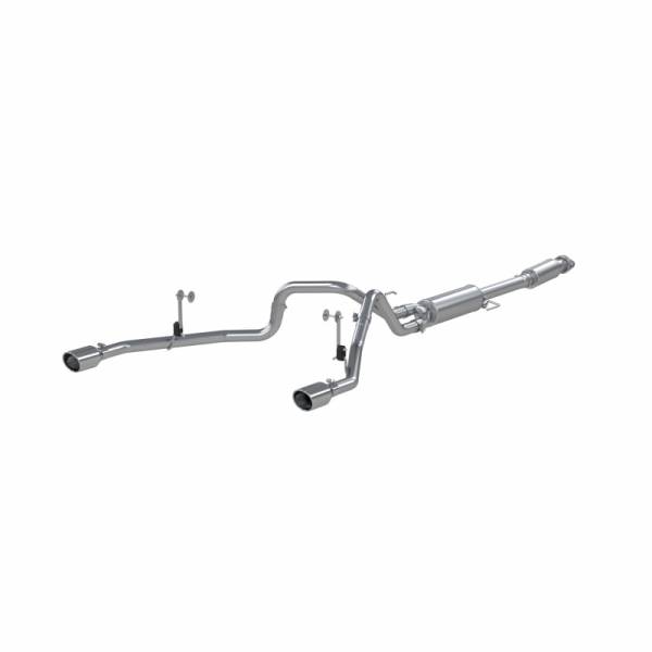 MBRP - 21-Up Ford F-150 Aluminized Steel 3 Inch Cat-Back 2.5 Inch Dual Split Rear Exhaust System MBRP