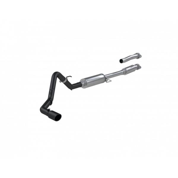 MBRP - 21-Up Ford F-150 Black Coated Aluminized Steel 3 Inch Cat-Back Single Side Exhaust System MBRP