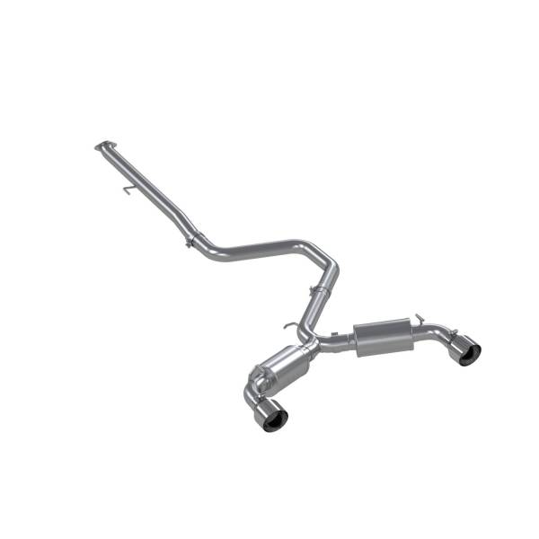 MBRP - 3 inch Cat-Back Dual Split Rear (2) 5 inch OD Tips Included 19-22 Hyundai Veloster N Aluminized Steel MBRP