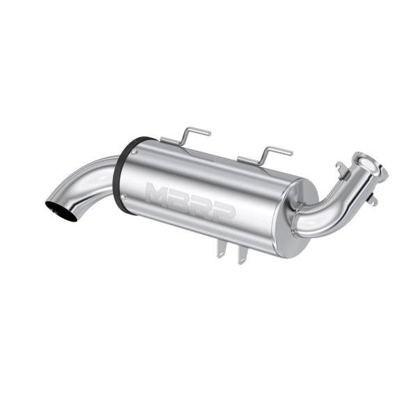 MBRP - 5 inch Single Slip-on Exhaust 11-Up Polaris Sportsman Performance Series MBRP