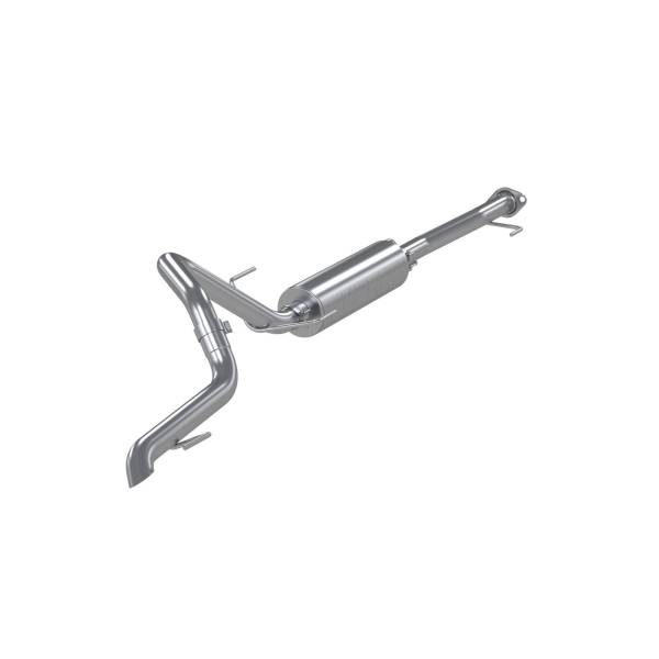 MBRP - 04-24 Toyota 4Runner 11-16 Toyota Land Cruiser Prado Armor Pro T304 Stainless Steel 2.5 Inch Cat-Back High Clearance Turn Down Single Rear Exit MBRP Exhaust System