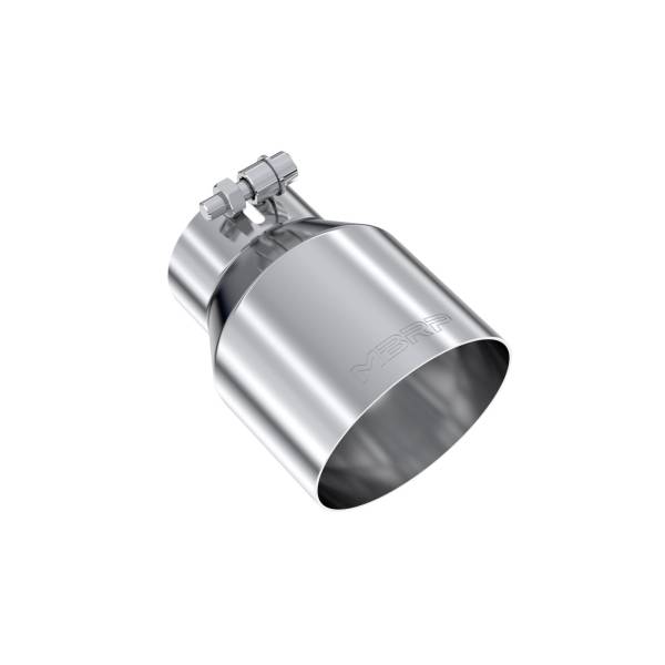 MBRP - 3 Inch Inlet 4.5 Inch OD Out 6.13 Inch Length Angle Cut Universal Tail Pipe Tip T304 Stainless Steel Tip MBRP