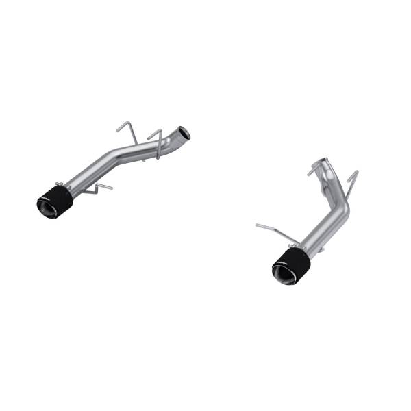 MBRP - 2011-2014 Ford Mustang GT 5.0L T304 Stainless Steel 3 Inch Axle-Back with Carbon Fiber Tips, Race Version, MBRP