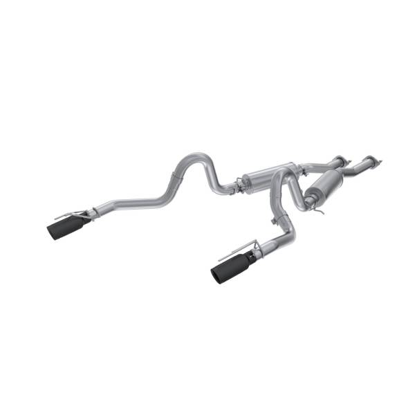 MBRP - 1999-2004 Ford Mustang GT/ Mach 1 4.6L Aluminized Steel 2.5 Inch Cat-Back Dual Rear Exit with Black Tips MBRP